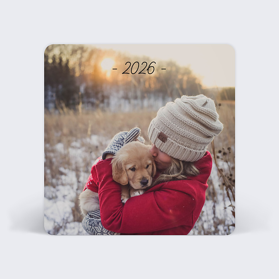 Carte de voeux Tirets Année