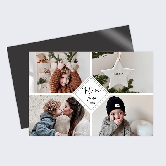 Carte de voeux Charme classique