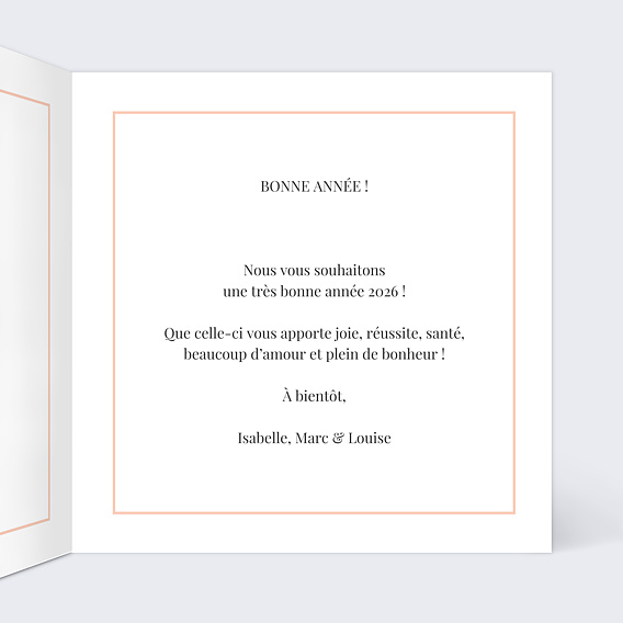 Carte de voeux Joli filet Intérieur Droit