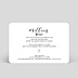 Carte de voeux entreprise Calligraphie Chic Verso