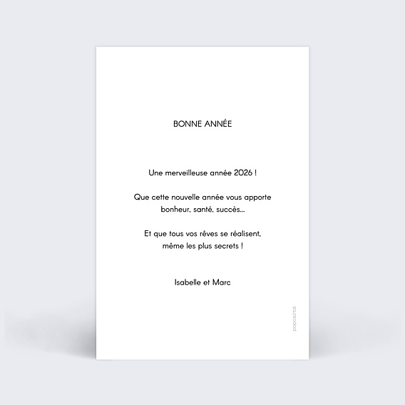 Carte de Voeux Particuliers Filet d'or photo