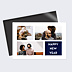 Carte de Voeux Particuliers Multiphoto Bleu