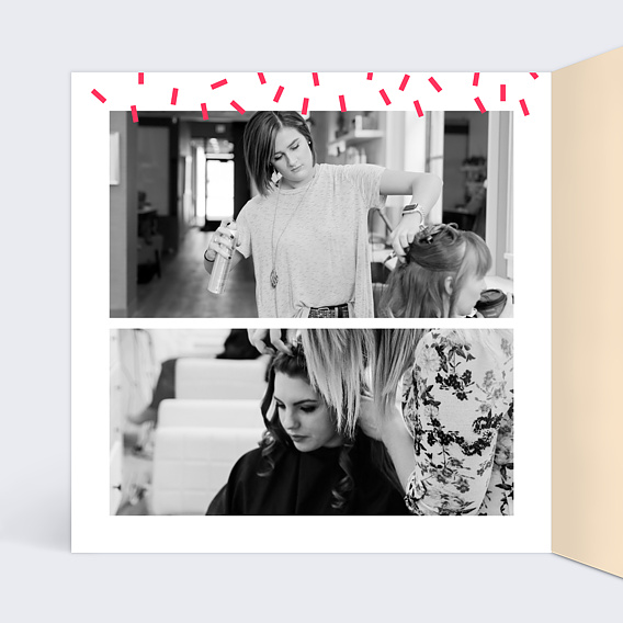 Carte de vœux entreprise Pop Art Intérieur Gauche