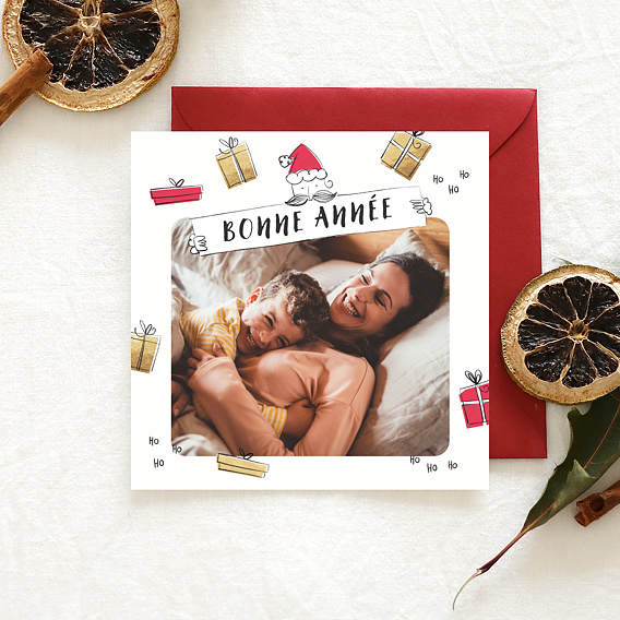 Carte de voeux Père Noël Après 4