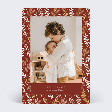 Carte de Voeux Particuliers Golden Jugnle