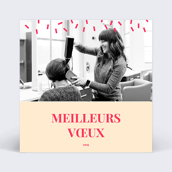 Carte de vœux entreprise Pop Art