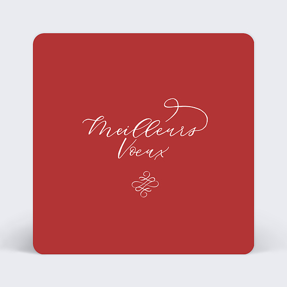 Carte de voeux Typographie classique