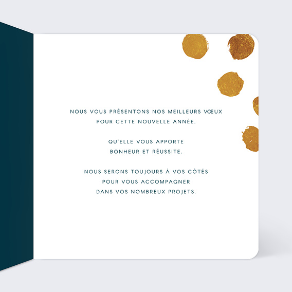 Carte de vœux entreprise Graphique Chic Intérieur Droit