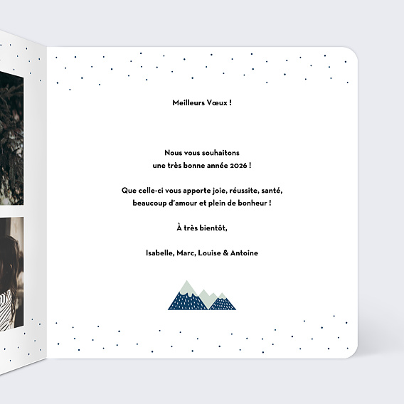 Carte de voeux Ours de Noël Intérieur Droit