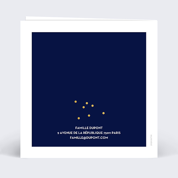 Carte de Voeux Particuliers Multiphoto Bleu