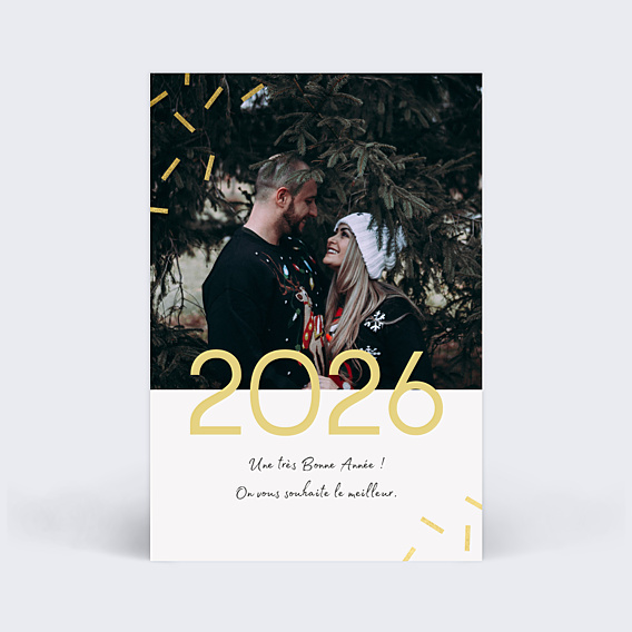 Carte de Voeux Particuliers Chic Blond