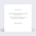 Carte de voeux Simplicité lettres Verso