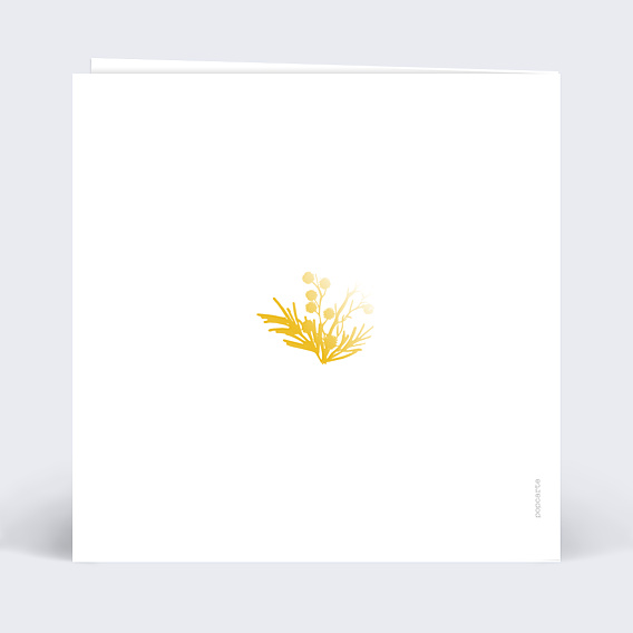 Carte de Voeux Particuliers Dorure couronne photo