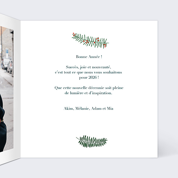 Carte de Voeux Particuliers Multiphoto Festif