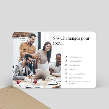 Carte de Vœux Entreprise Challenge Liste