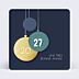 Carte de Voeux Particuliers Boules de Noël
