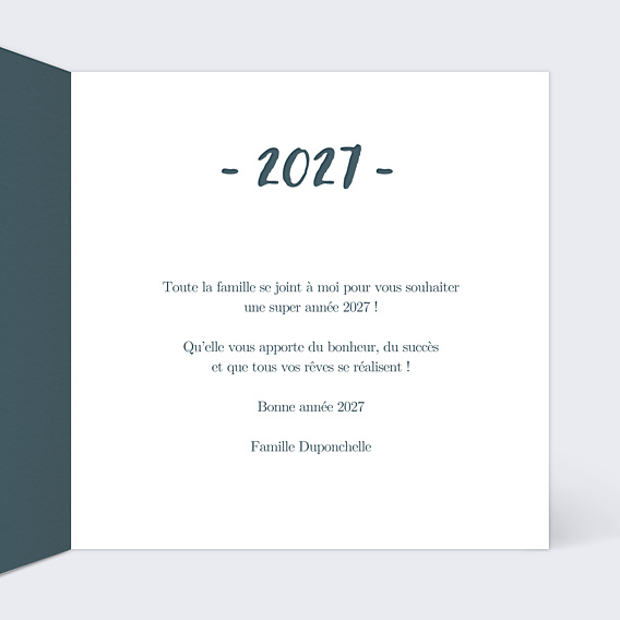 Carte de Voeux Particuliers Cadre élégant