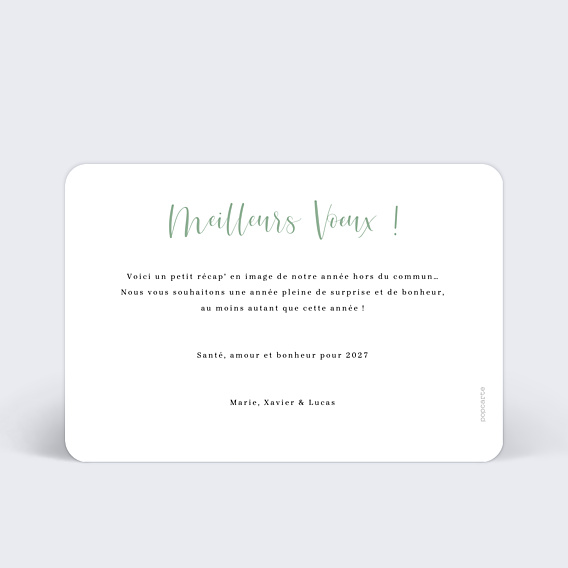 Carte de Voeux Particuliers Cinematic 2 photos