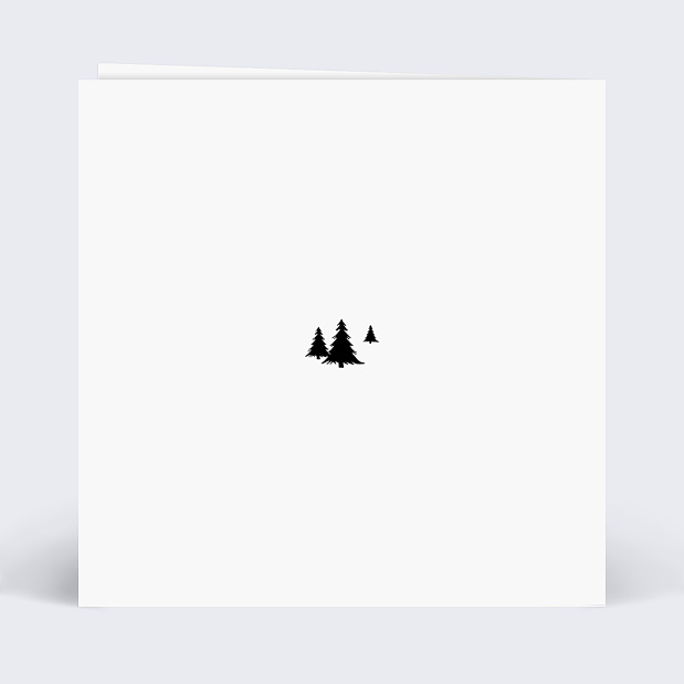 Carte de voeux Joli village Verso