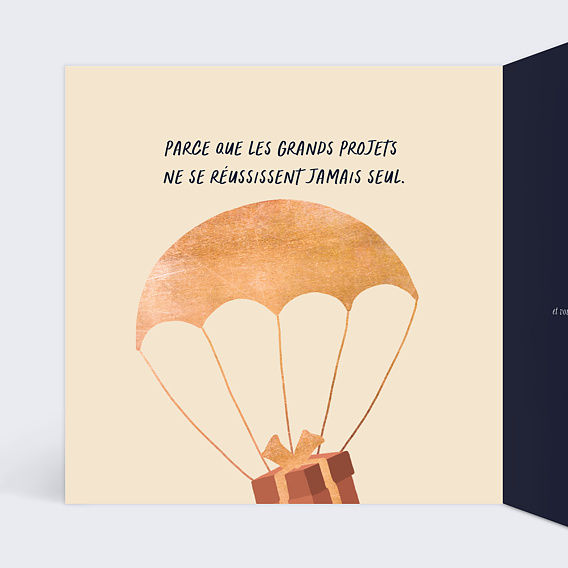 Carte de vœux entreprise Jolis Cadeaux Intérieur Gauche