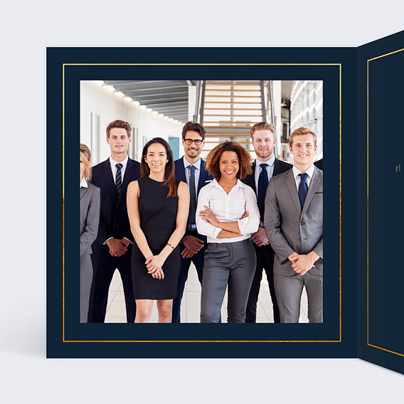 Carte de vœux entreprise Guinguette Intérieur Gauche