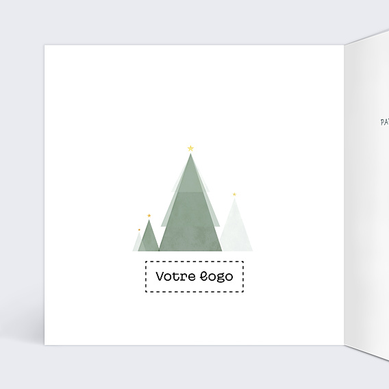 Carte de Voeux Entreprise Sapin Valeurs