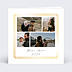 Carte de voeux Dorure Cadre 4 photos