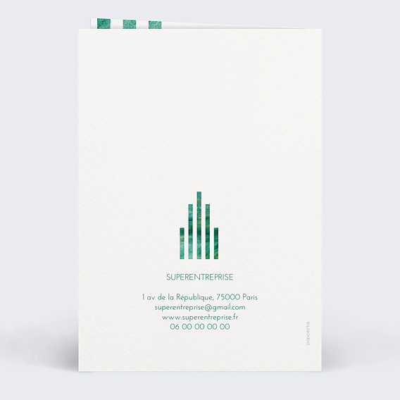 Carte de vœux entreprise Challenge Liste Verso