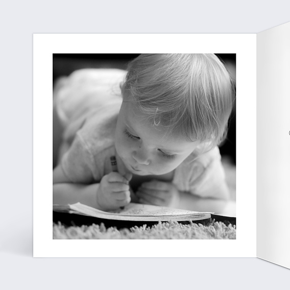 Carte de voeux Jeu typographique Intérieur Gauche