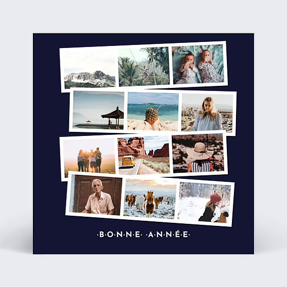 Carte de Voeux Particuliers Rétrospective photomaton