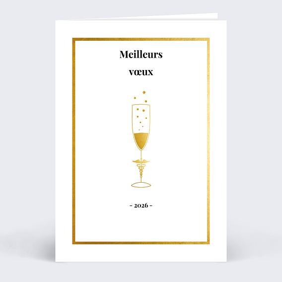 Carte de vœux entreprise Cabinet Médical Recto