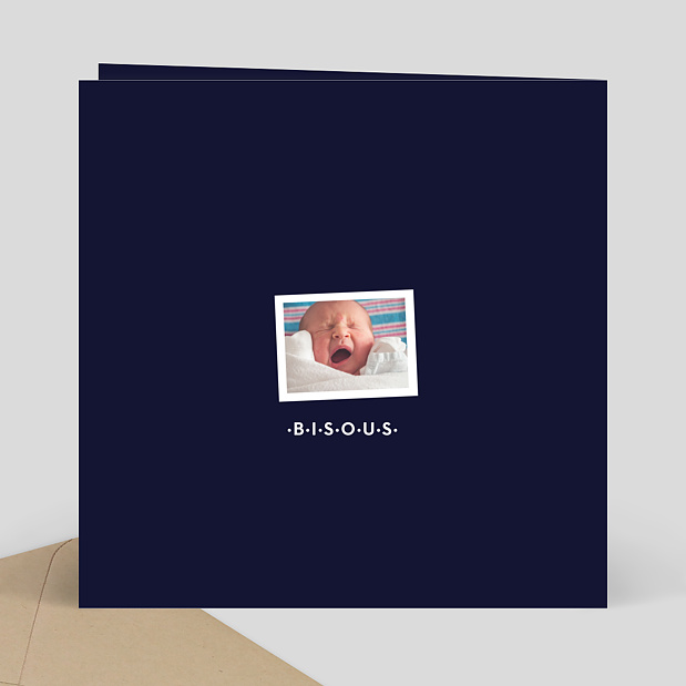 Carte de voeux Rétrospective photomaton Verso