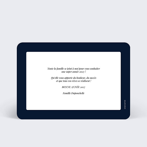 Carte de Voeux Particuliers Jolis souhaits multi