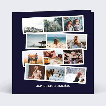 Carte de Voeux Particuliers Rtrospective photomaton