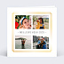 Carte de voeux Dorure cadre multiphoto