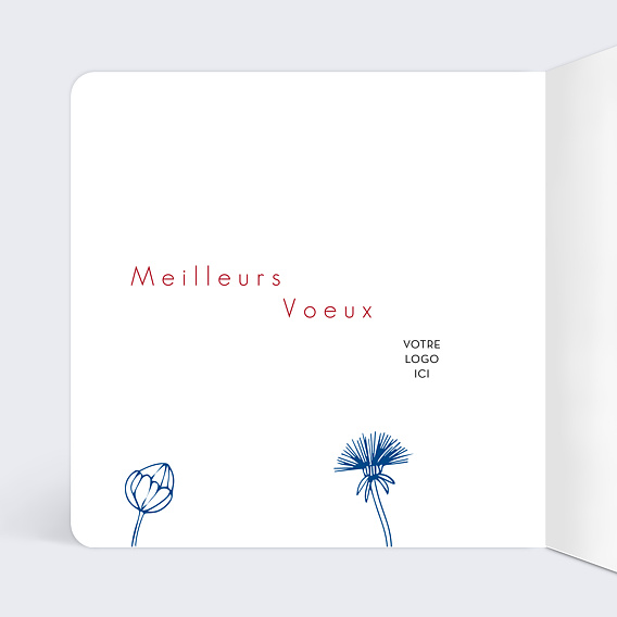 Carte de vœux entreprise Envolée Intérieur Gauche