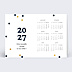 Carte de Voeux Entreprise Calendrier Pois