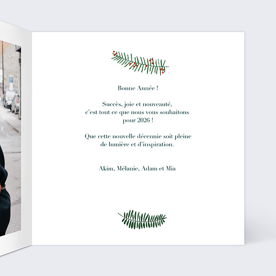 Carte de voeux Multiphoto Festif Intérieur Droit