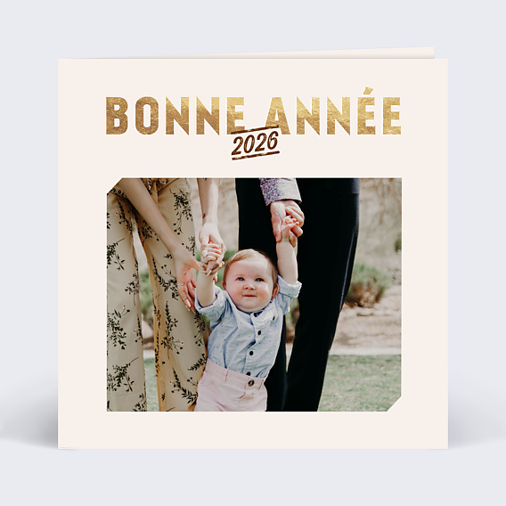 Carte de Voeux Particuliers Typo graphique