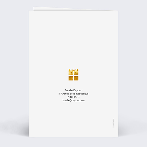 Carte de Voeux Particuliers Cadeau Photo