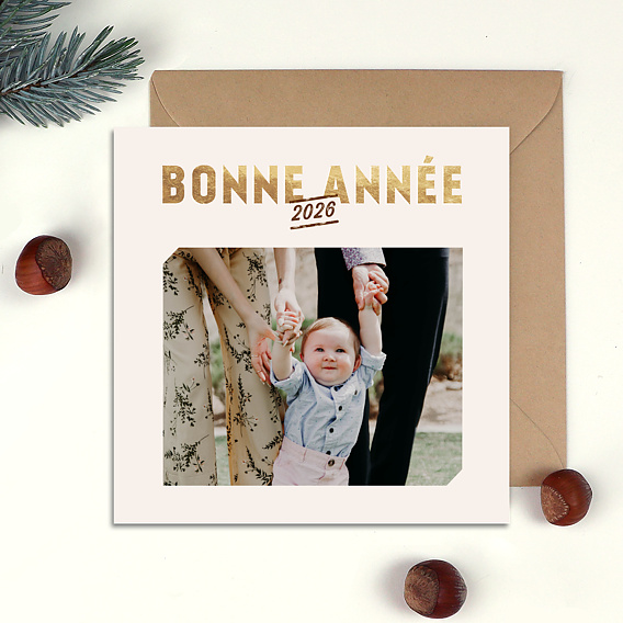 Carte de voeux Typo graphique
