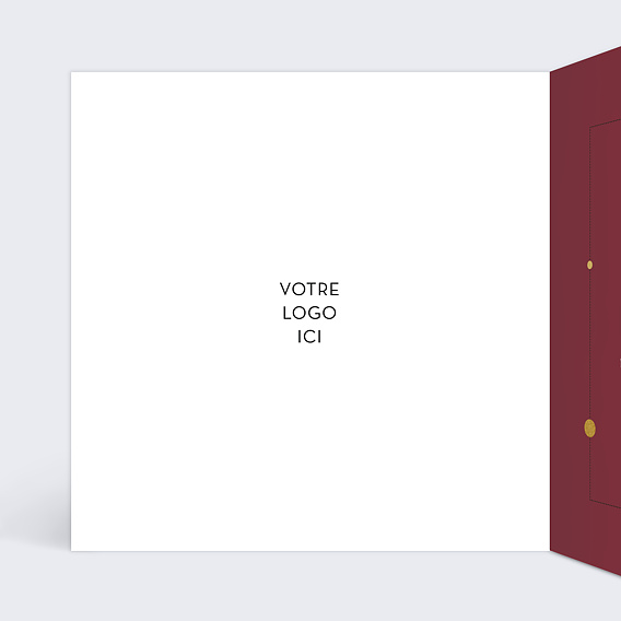 Carte de vœux entreprise Courbe de Valeurs Intérieur Gauche