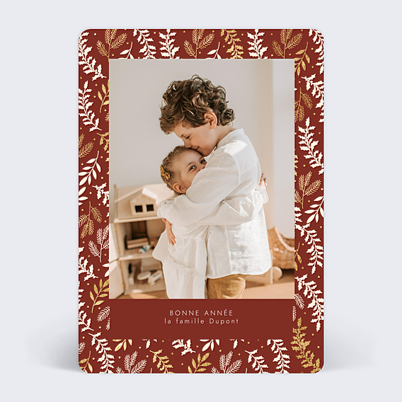 Carte de Voeux Particuliers Golden Jugnle