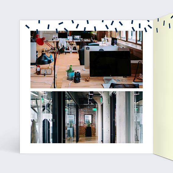 Carte de vœux entreprise Art Pop Intérieur Gauche