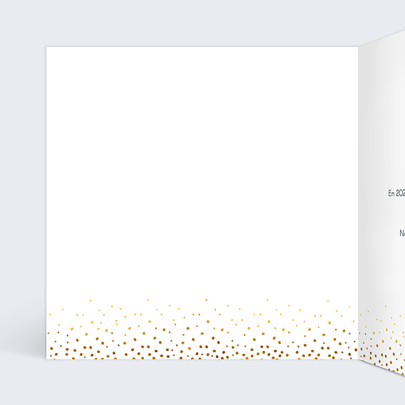 Carte de vœux entreprise Élégance Intérieur Gauche