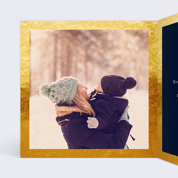 Carte de voeux Envolée festive Intérieur Gauche