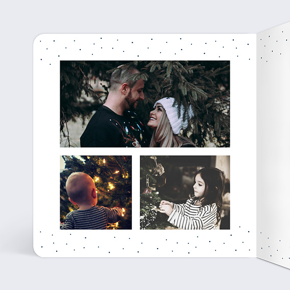 Carte de voeux Ours de Noël Intérieur Gauche