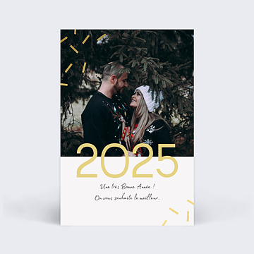 Carte de Voeux Particuliers Chic Blond