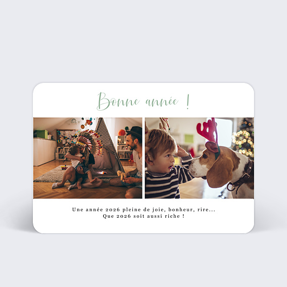 Carte de Voeux Particuliers Cinematic 2 photos