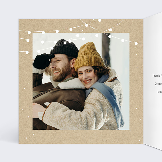 Carte de voeux Guinguette Intérieur Gauche